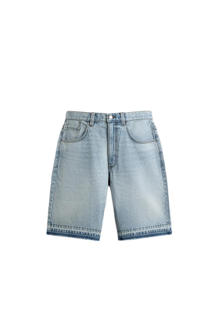 RIPPED DENIM JORTS