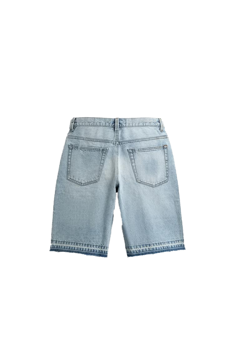 RIPPED DENIM JORTS