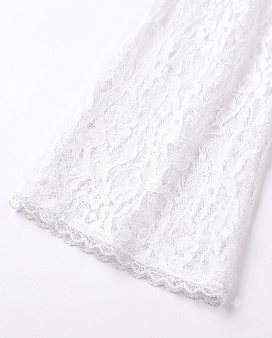 LACE CARDIGAN WITH FLARED SLEEVES
